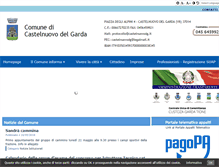 Tablet Screenshot of comune.castelnuovodelgarda.vr.it